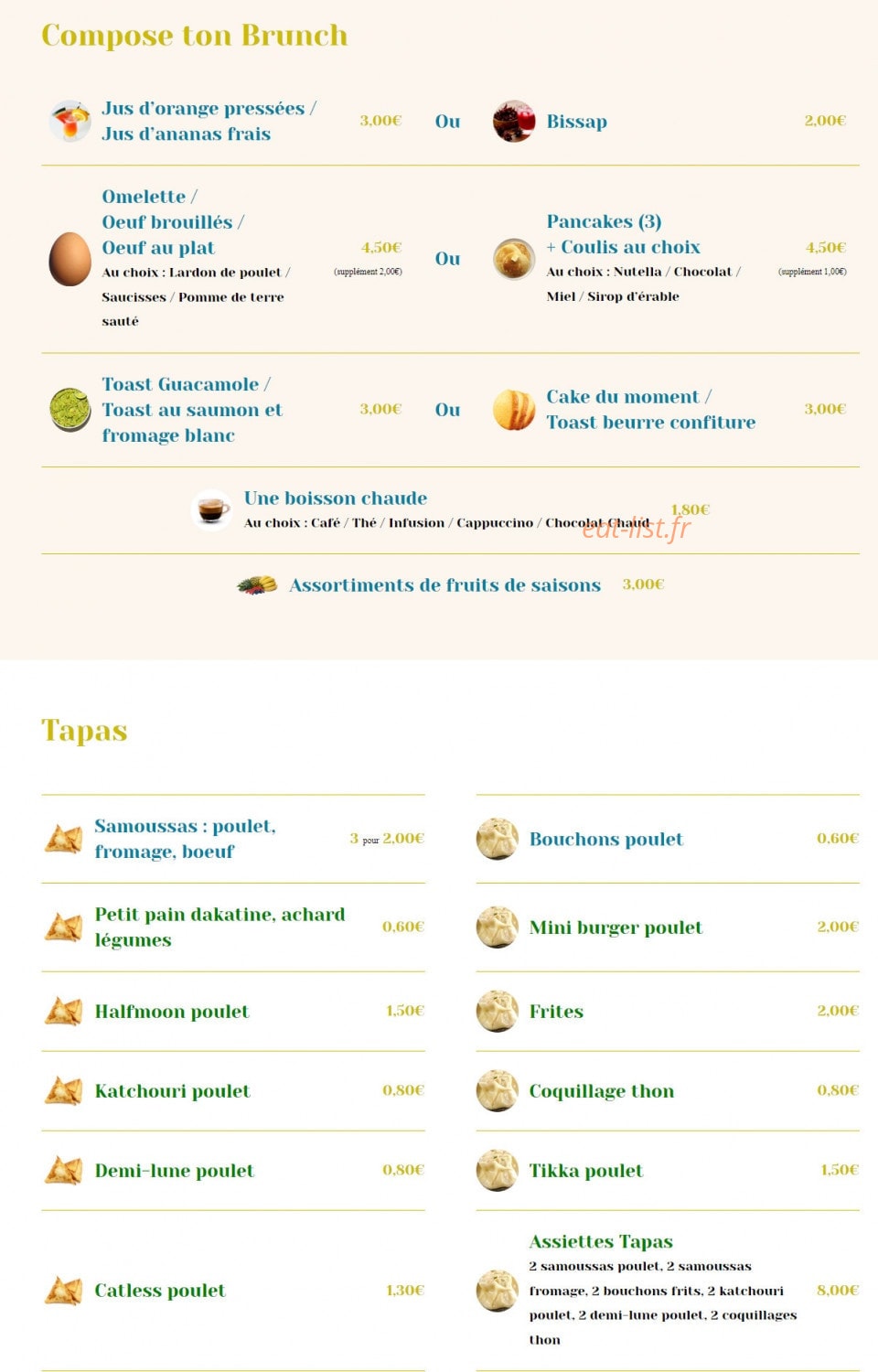 Les Jum’s — carte page 1