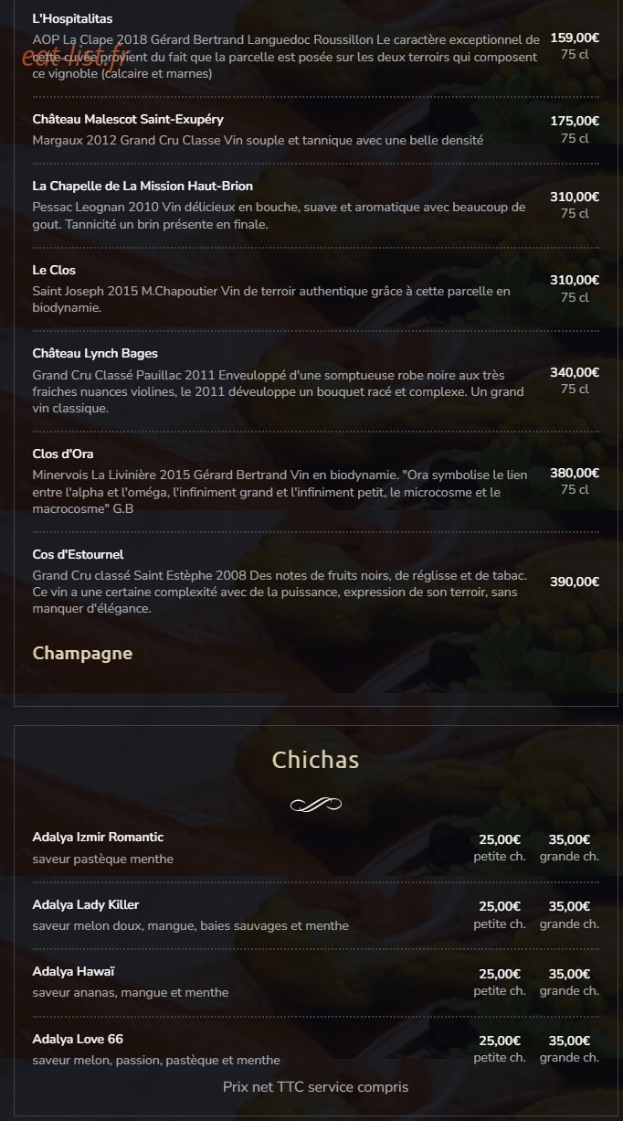 Little Marrakech — carte page 13