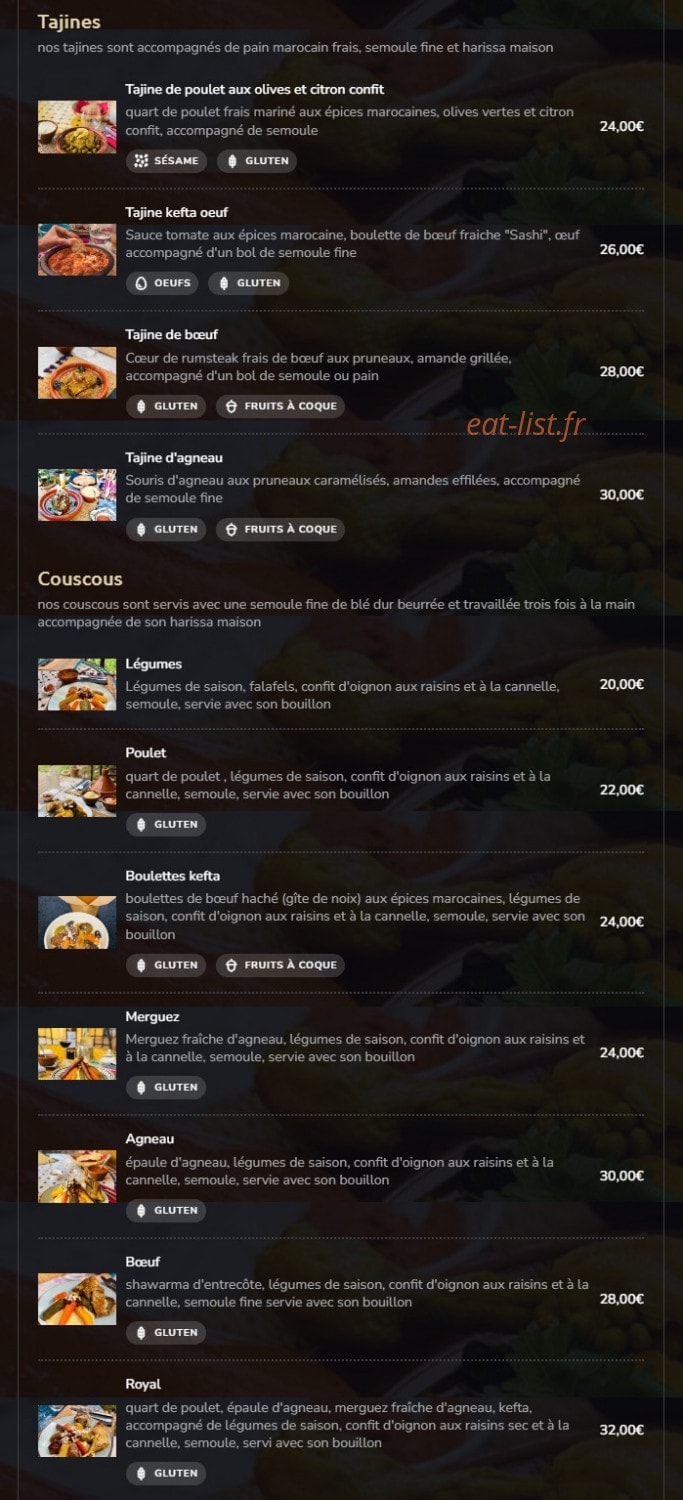 Little Marrakech — carte page 2