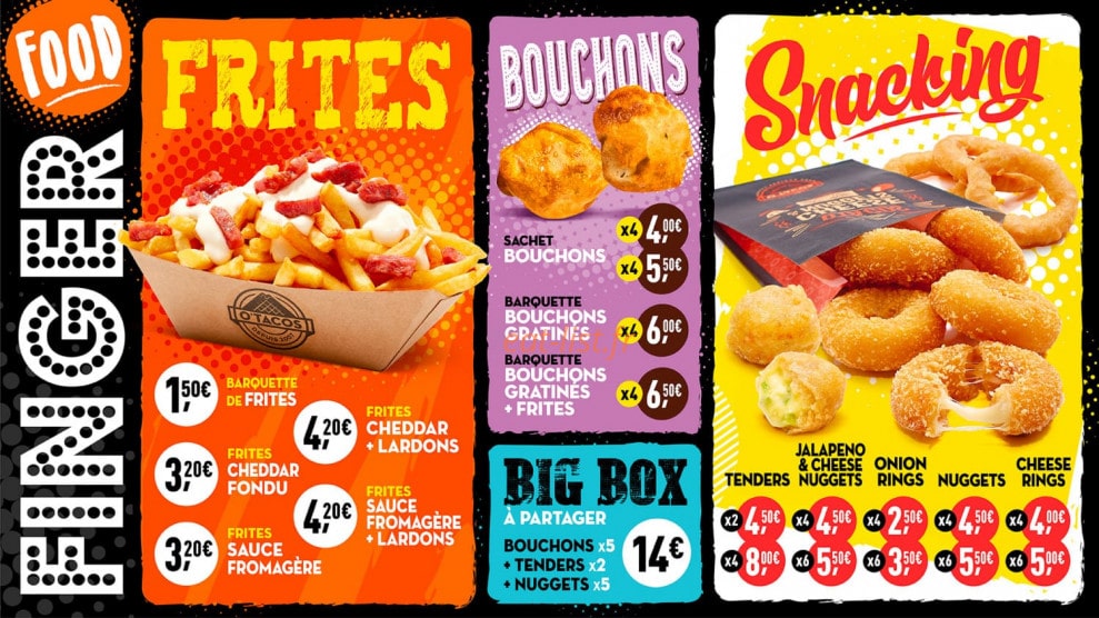 O'tacos — carte page 2