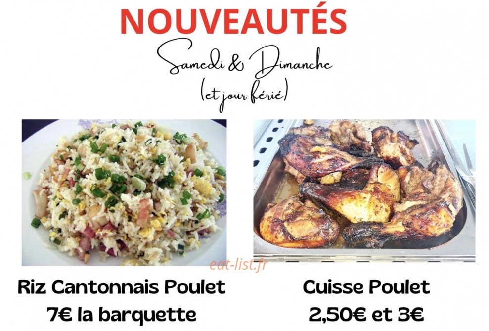 Carte et menu de Rôtisserie Daleau à Le Port — Les nouveautés