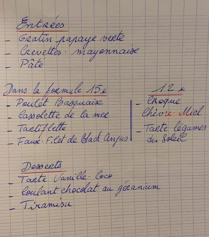 Comme à la maison — carte page 1