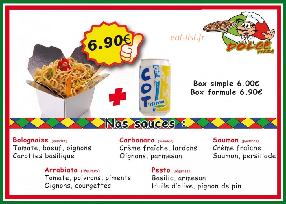 Dolce Pizza — carte page 4
