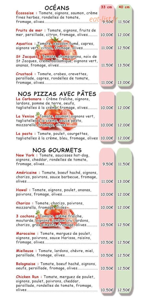 Dolce Pizza — carte page 2