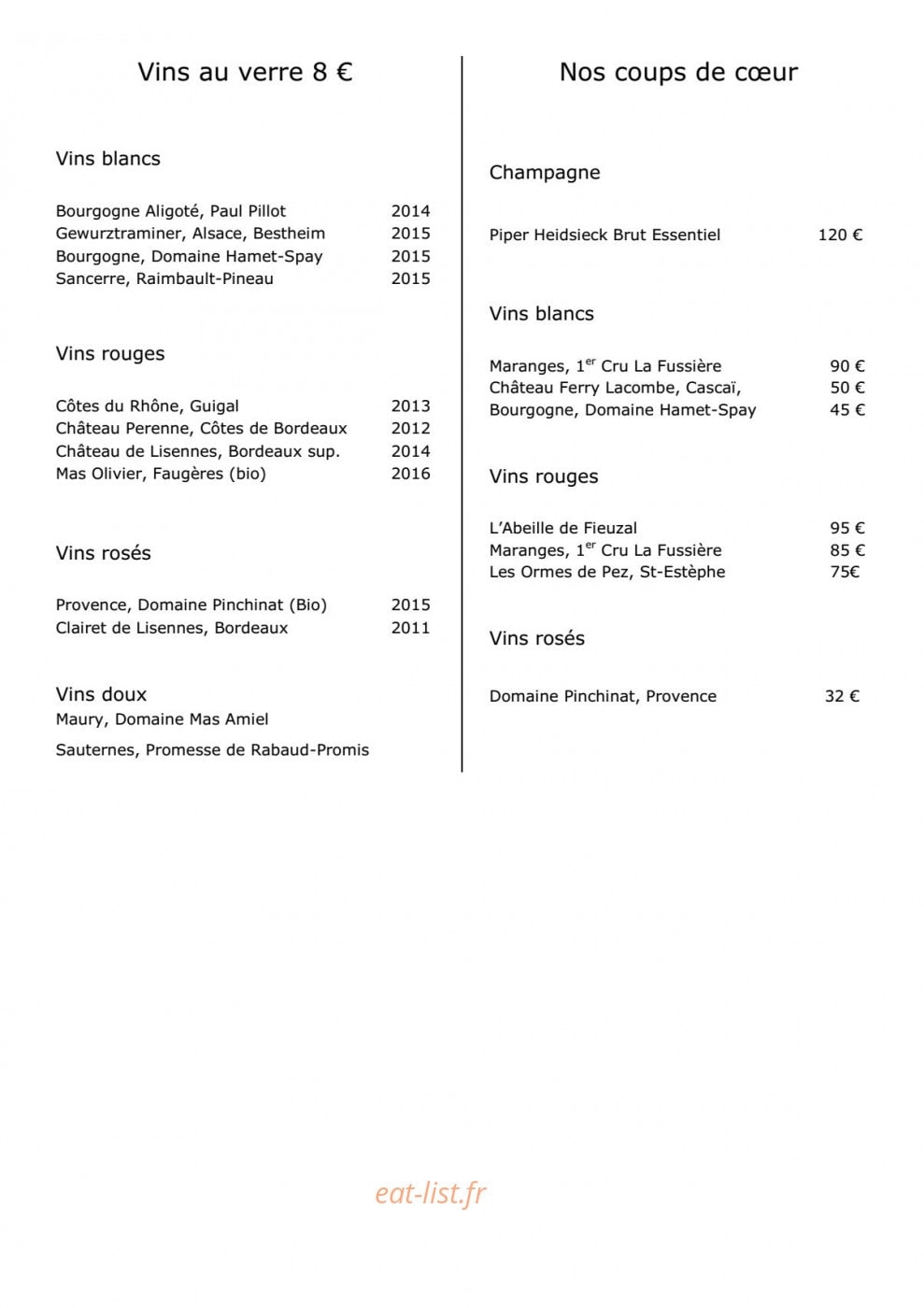 La Case Pitey — carte page 6