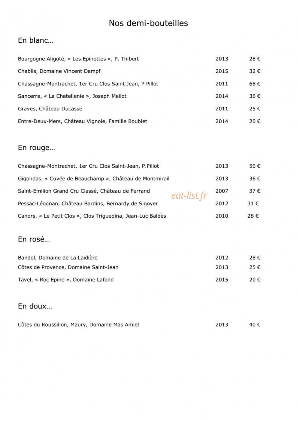 La Case Pitey — carte page 14