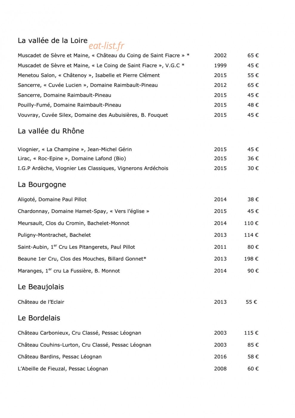 La Case Pitey — carte page 8