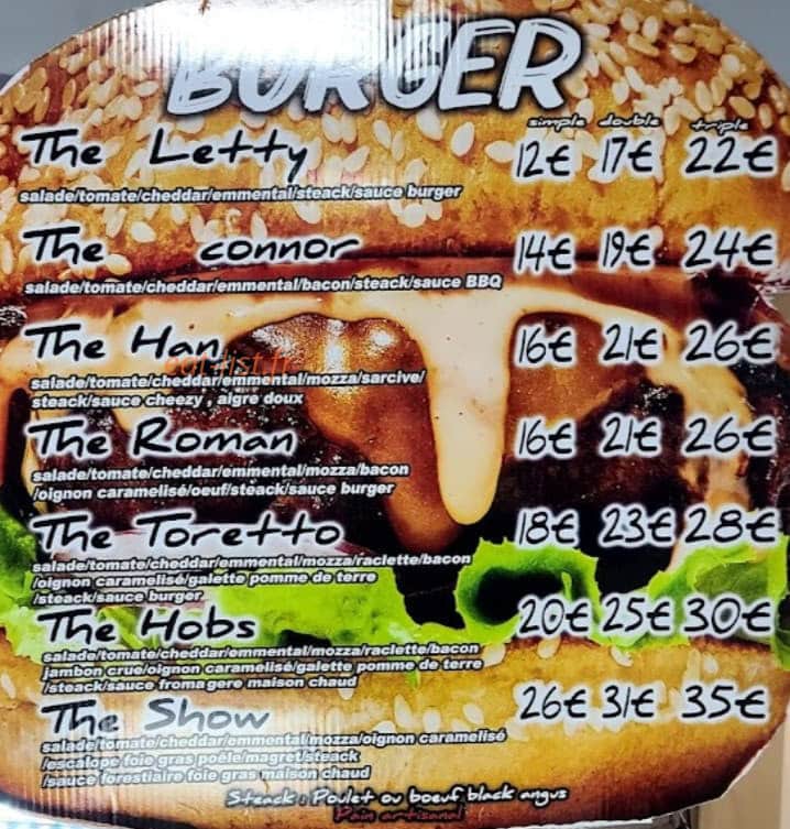 Fast And Fur'food — carte page 1