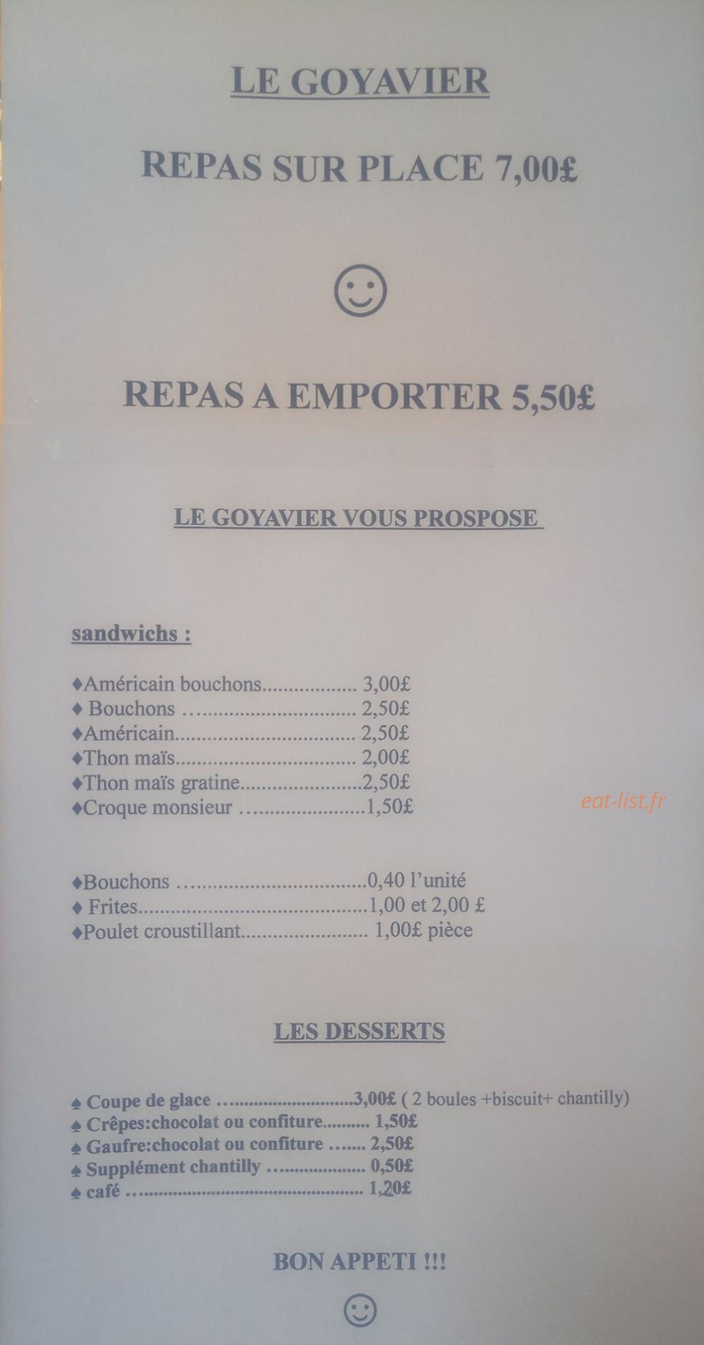 Le Goyavier — carte page 1