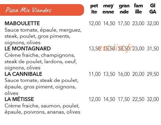 Les délices de Ti Chinois — carte page 2