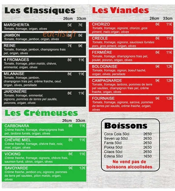 Pizz avirons — carte page 1
