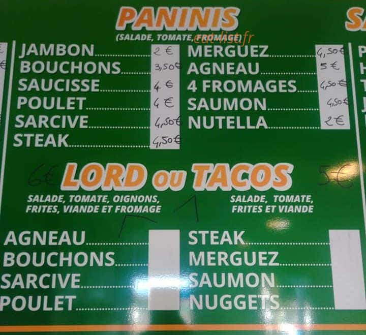 Snack le Tévélava — carte page 4