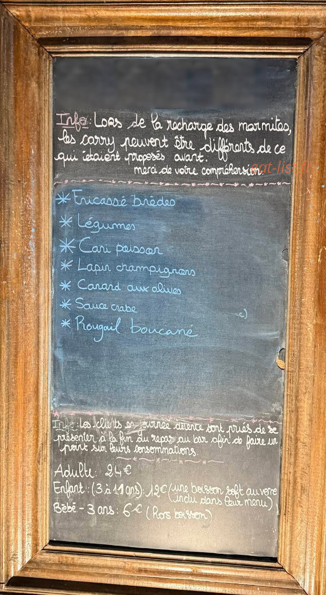 La Marmite — carte page 1