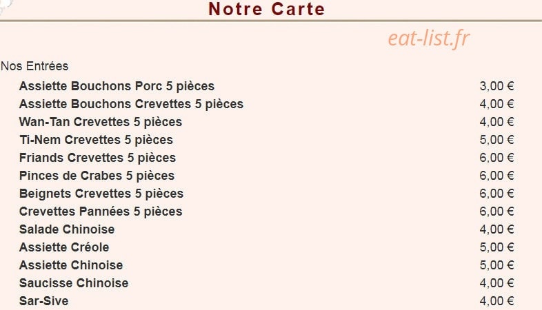 Le Macao — carte page 1