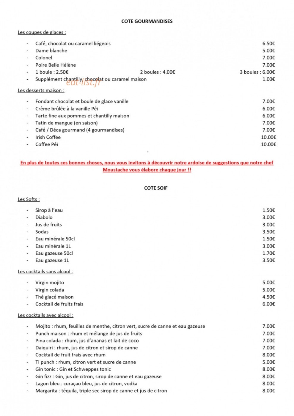 Moustache et Béret — carte page 2