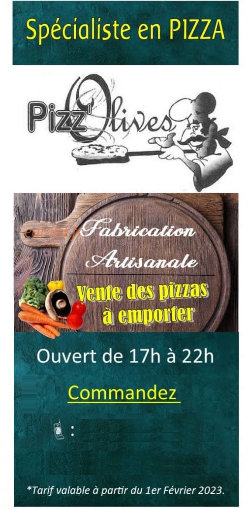 Pizz ' olives — carte page 1