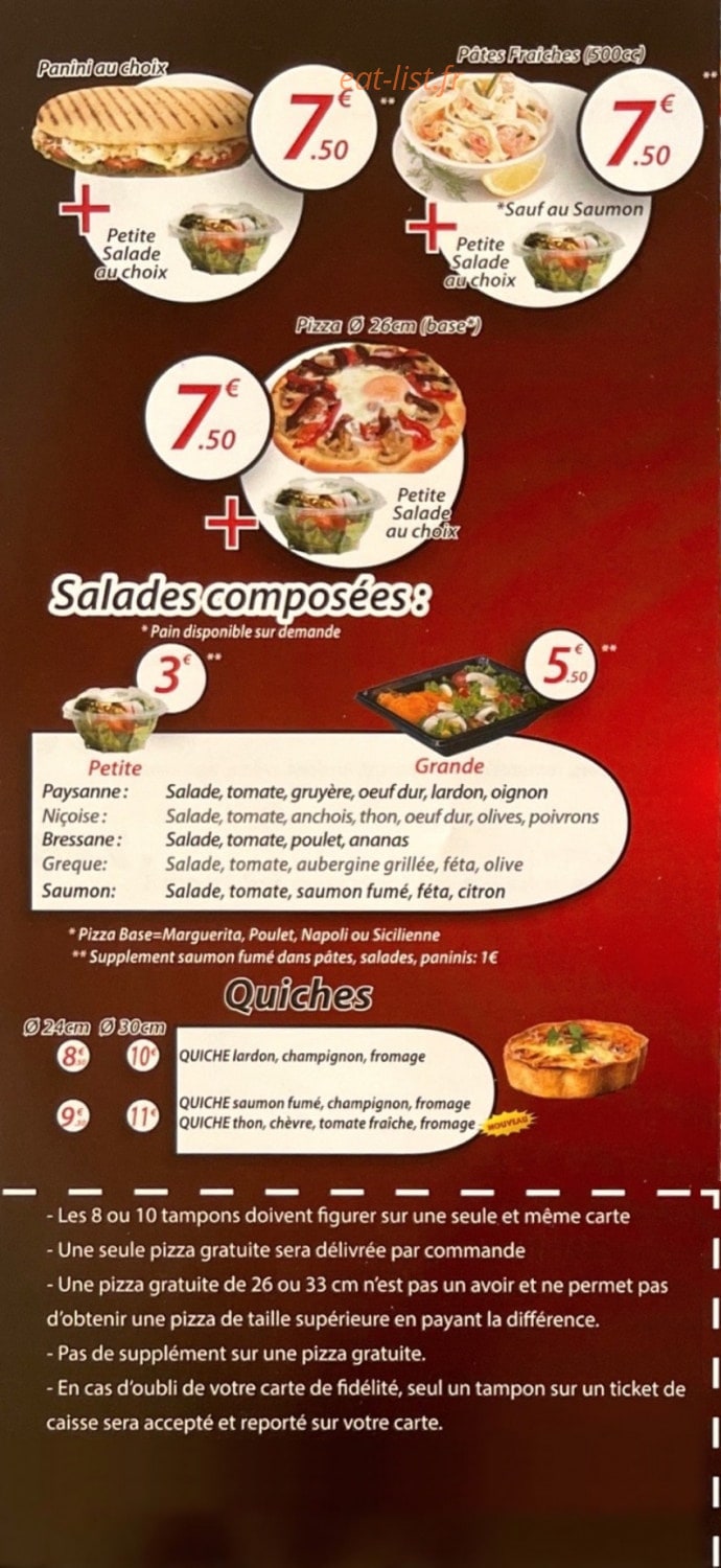 Super Pizza — carte page 5