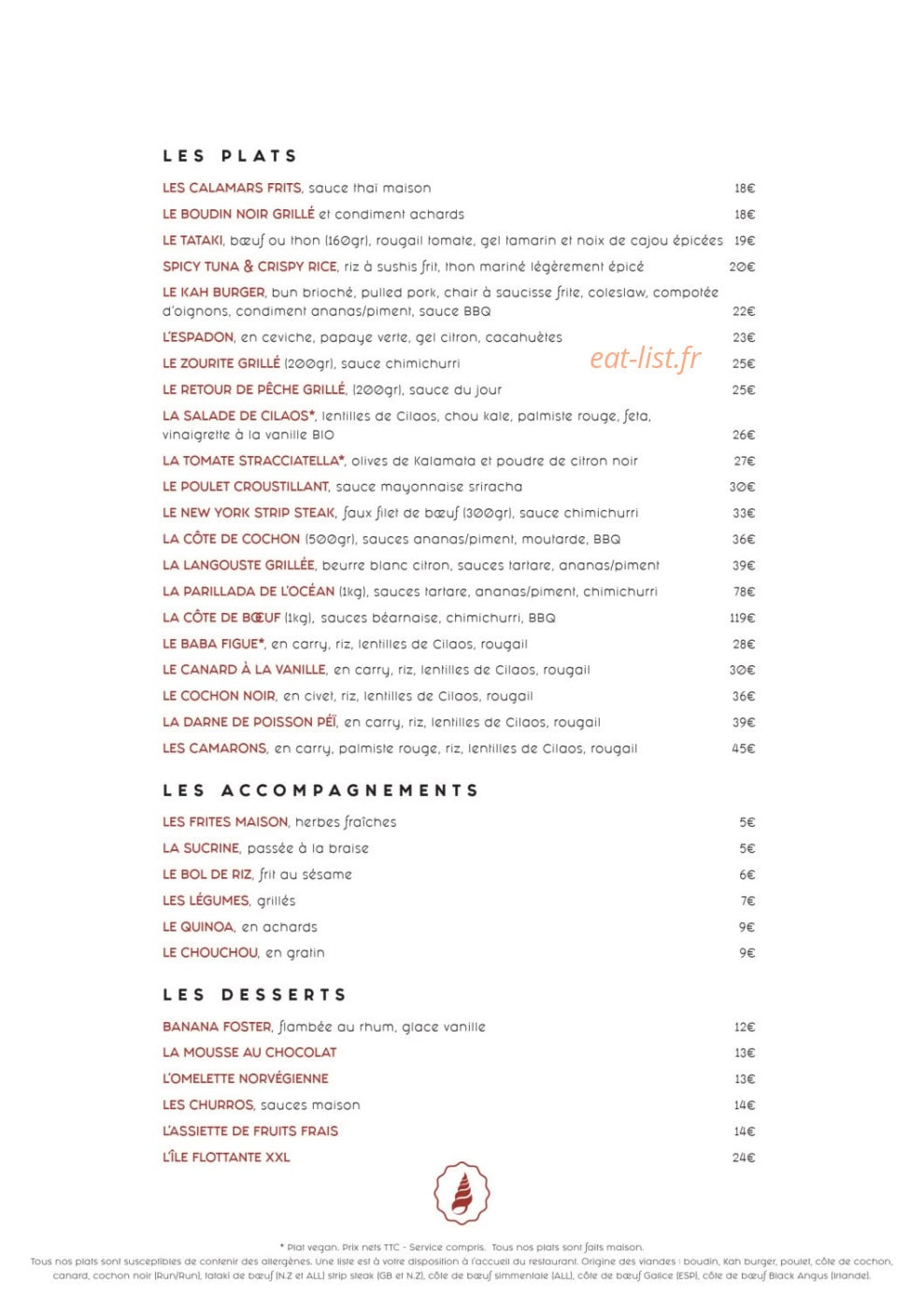 Le KAH — carte page 1