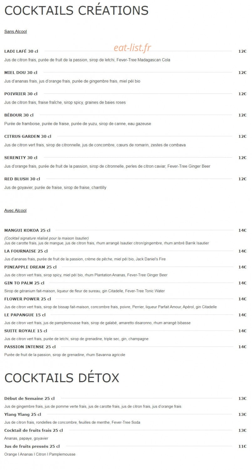 Le Kokoa — carte page 2