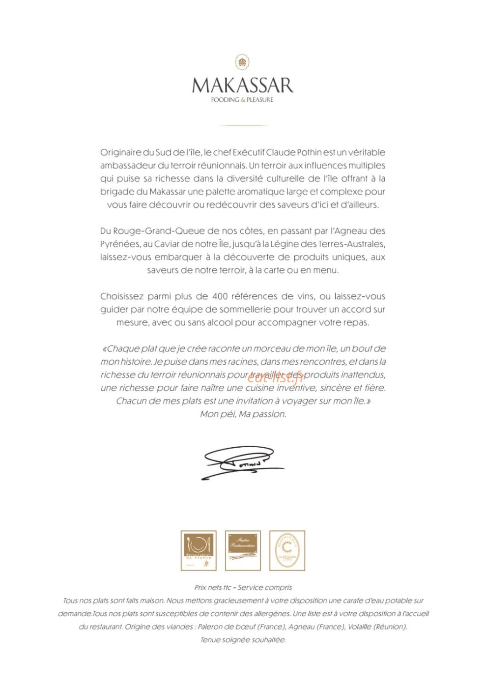 Le Makassar — carte page 1