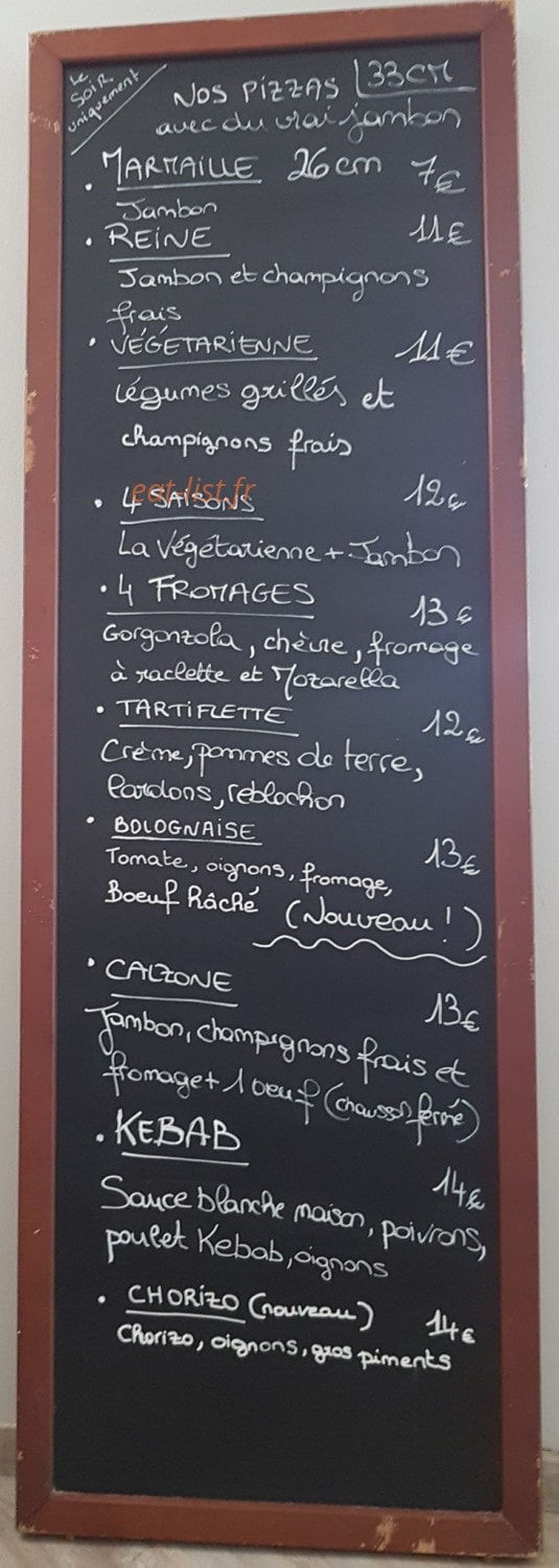 Restaurant Lolive — carte page 2
