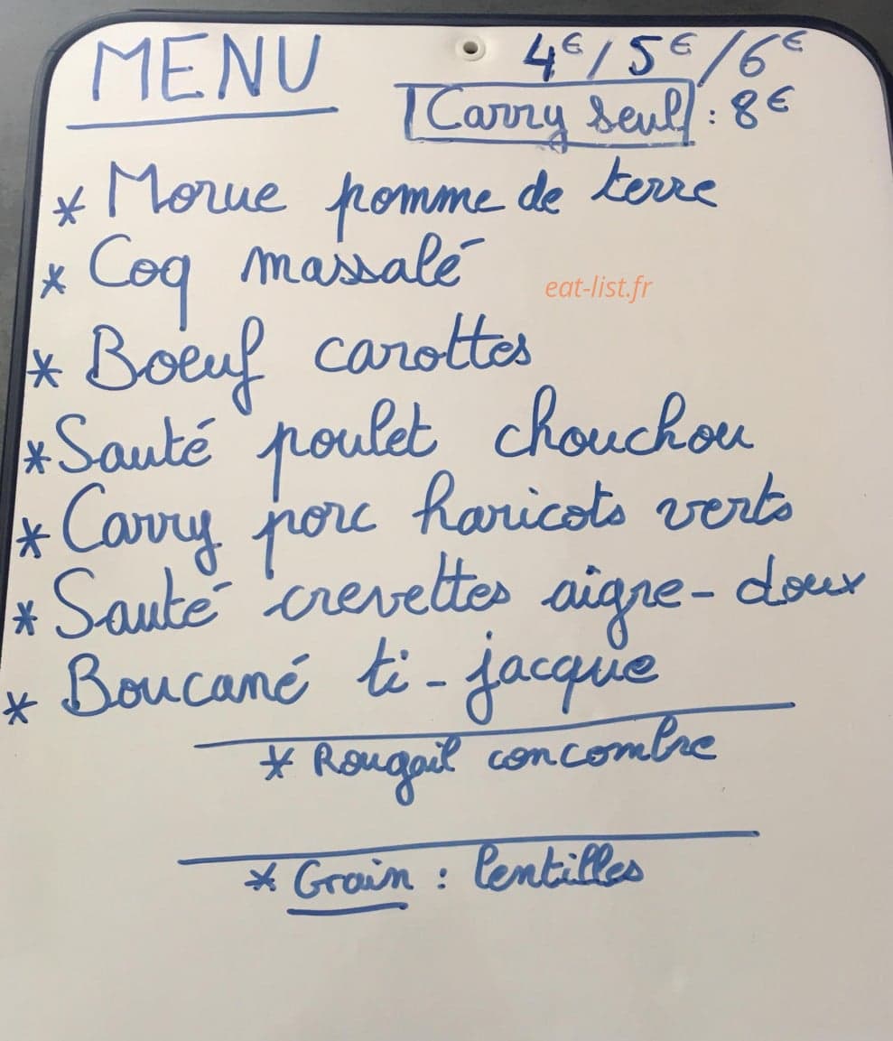 Ti kréol chez Henri — carte page 1