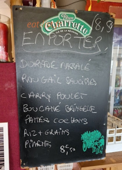 Chez Guilaine — carte page 1