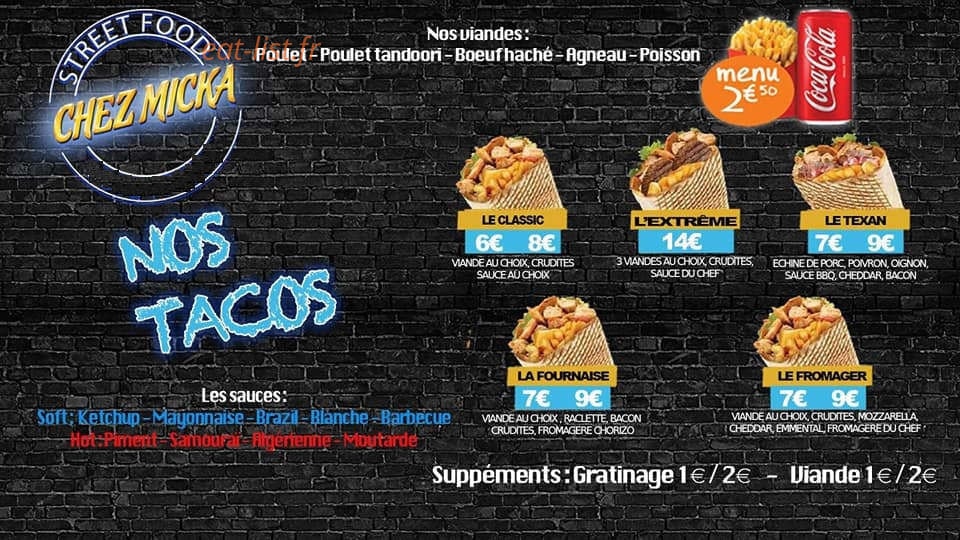 Chez Micka — carte page 2