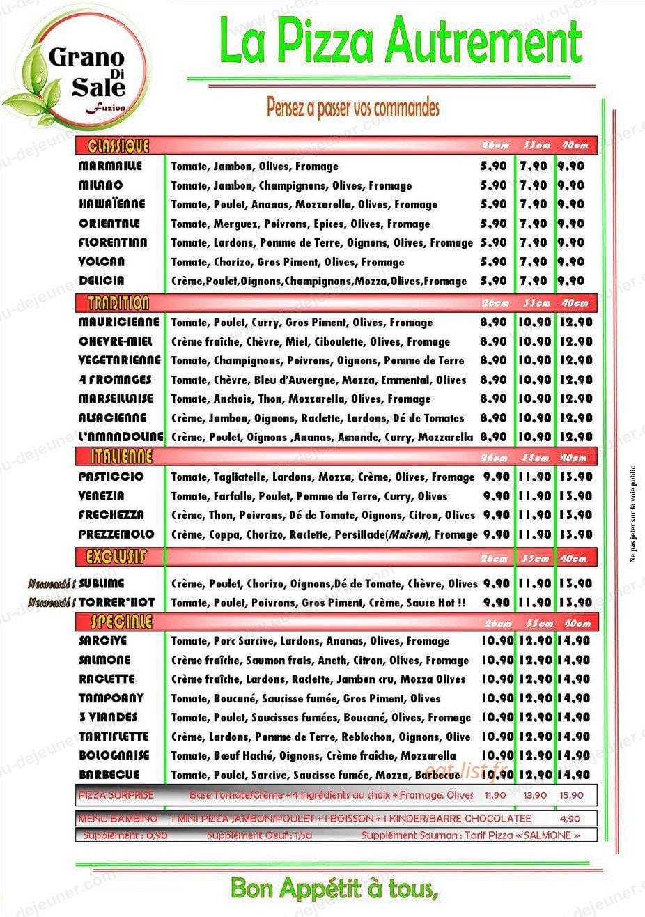 Grano Di Sale — carte page 1