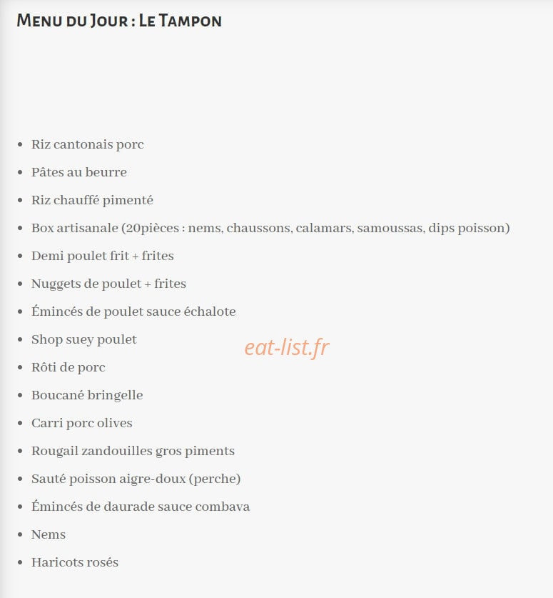 Le Gourmand — carte page 1