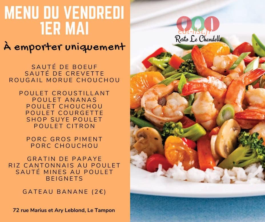 Resto Le Chandelle — carte page 1