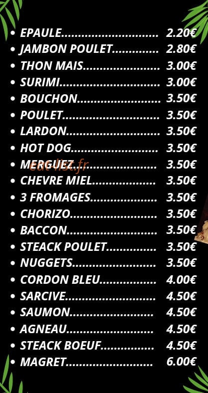 Snack bar KD Family — carte page 6