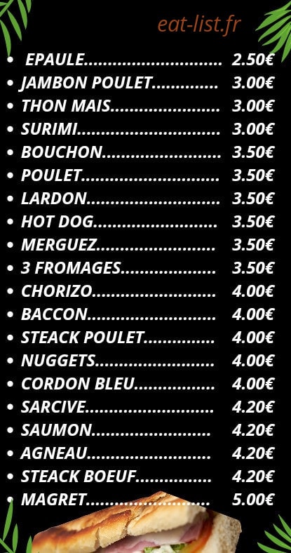 Snack bar KD Family — carte page 8