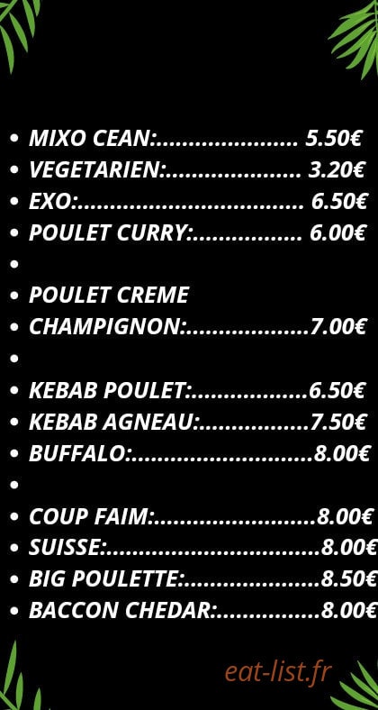 Snack bar KD Family — carte page 10