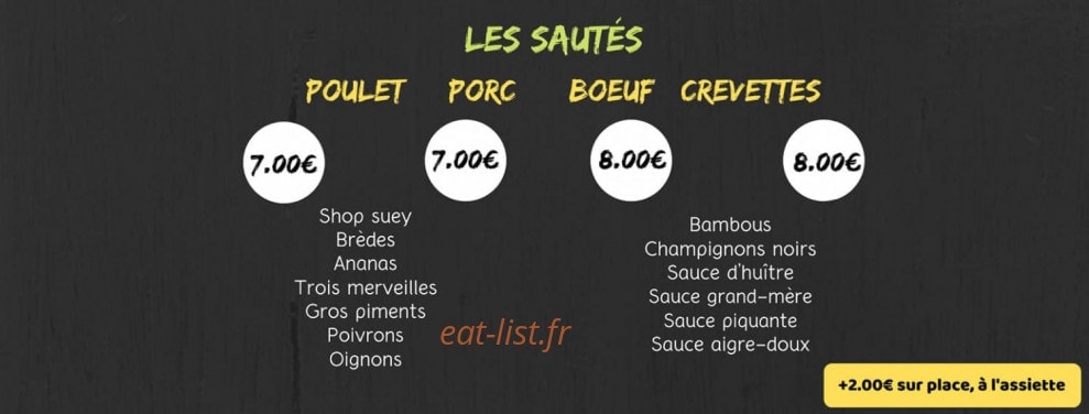 Le Karaï Gourmand — carte page 2