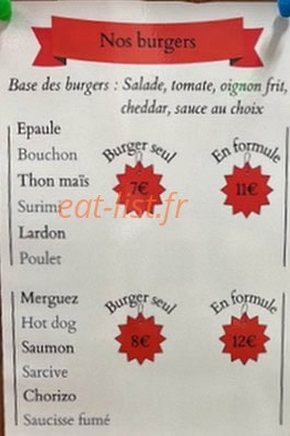 Chez Touquette — carte page 1