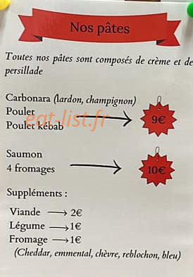 Chez Touquette — carte page 3