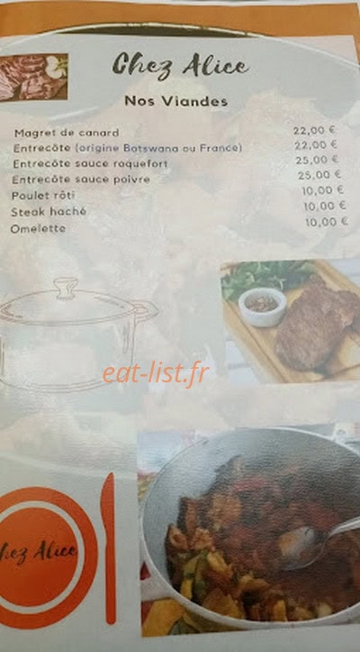 Chez Alice — carte page 2