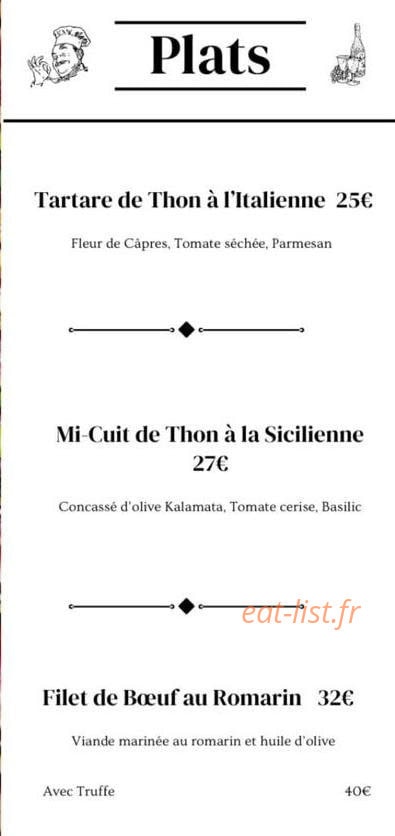 Bar à Papa — carte page 2