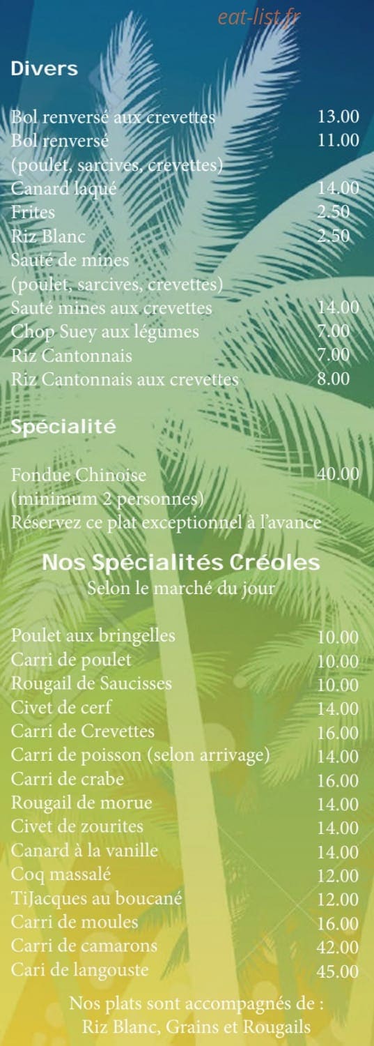 Les Cocotiers — carte page 5