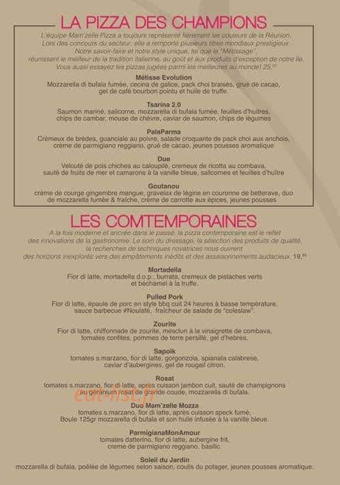 Mam'zelle Pizza — carte page 5
