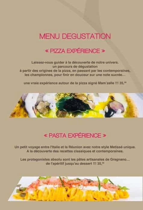 Mam'zelle Pizza — carte page 4