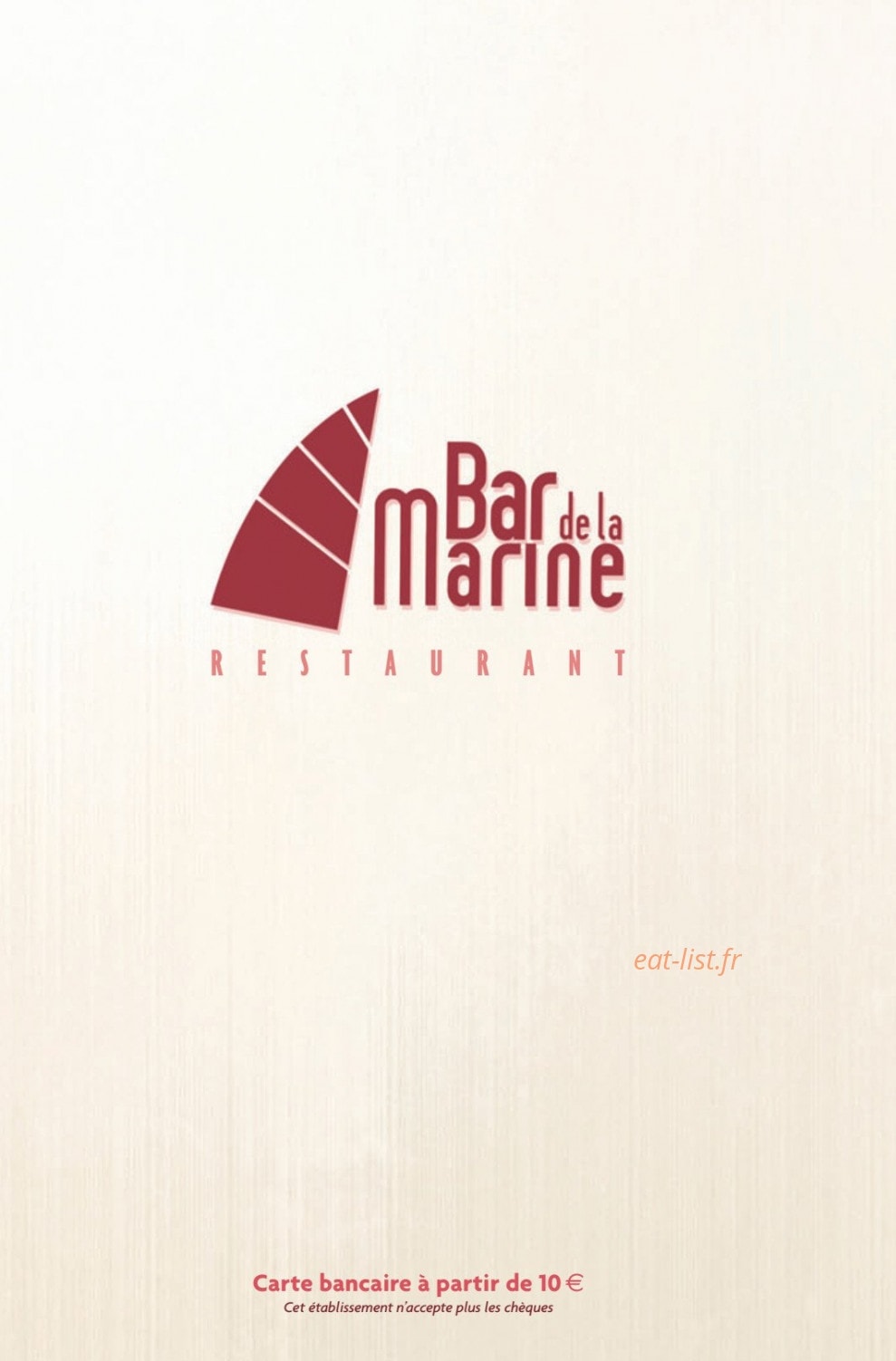 Bar de la marine — carte page 1