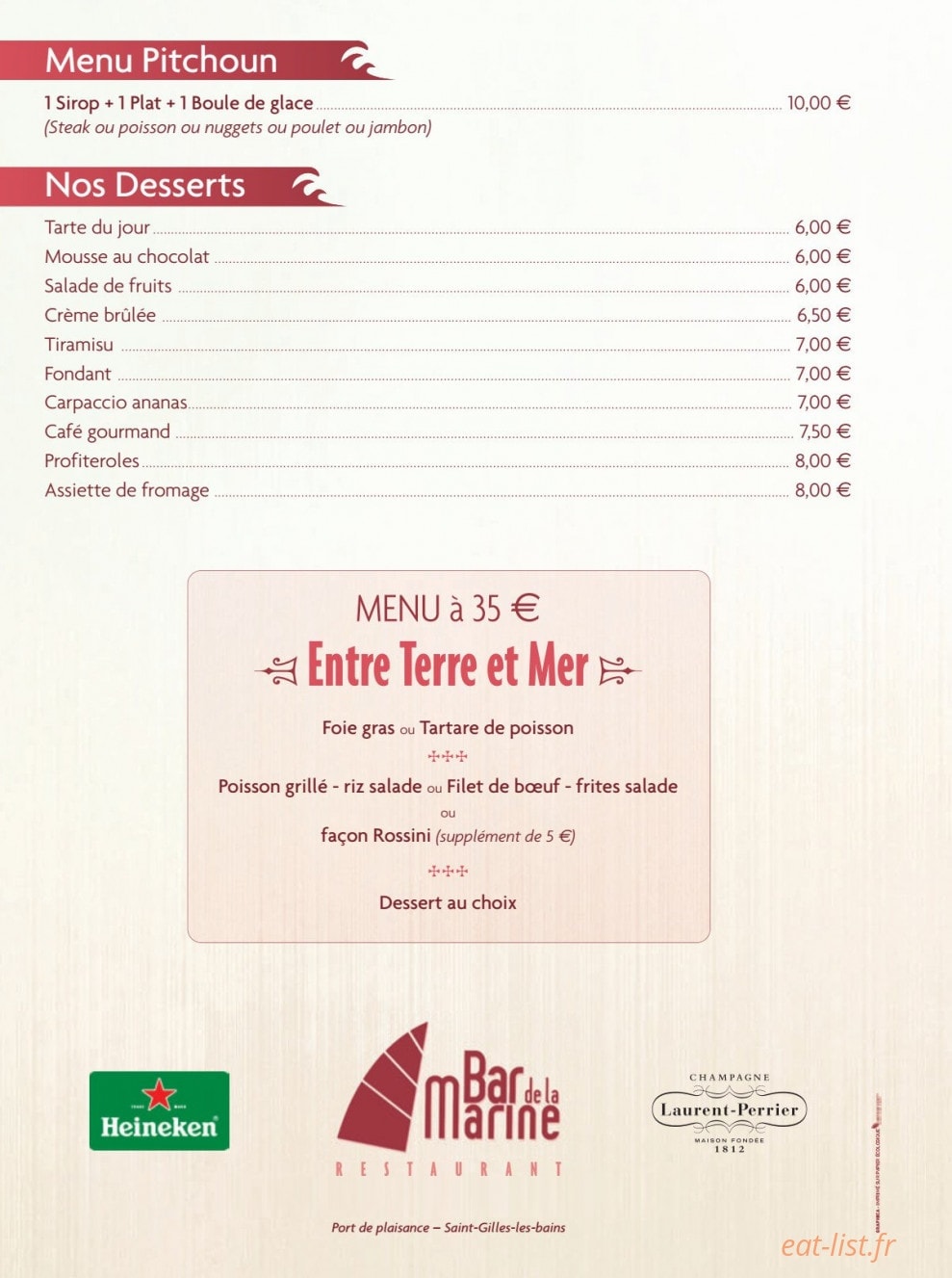 Bar de la marine — carte page 4