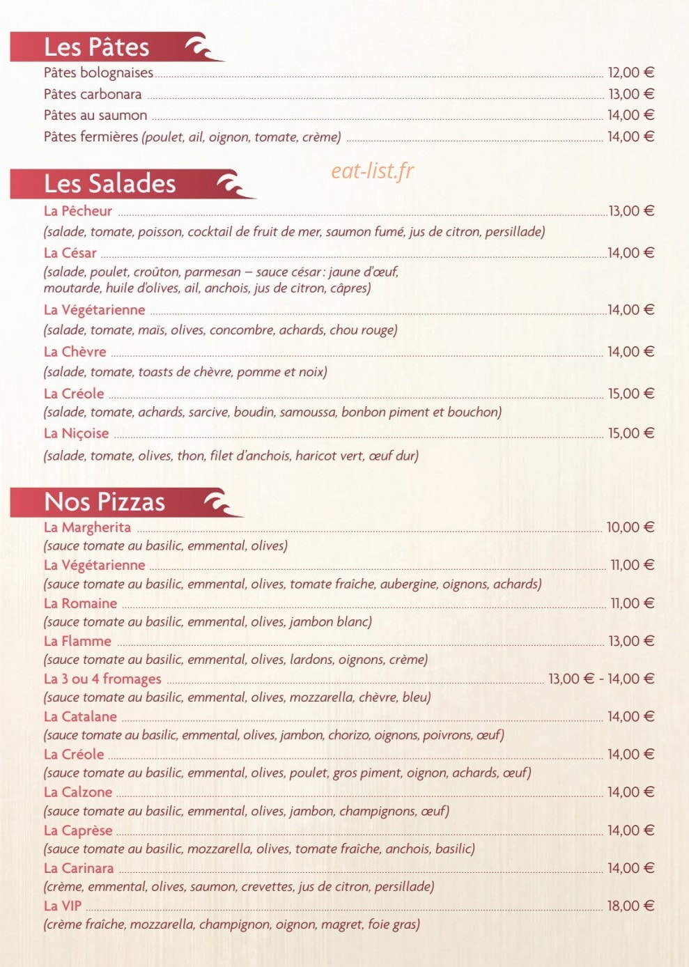 Bar de la marine — carte page 3