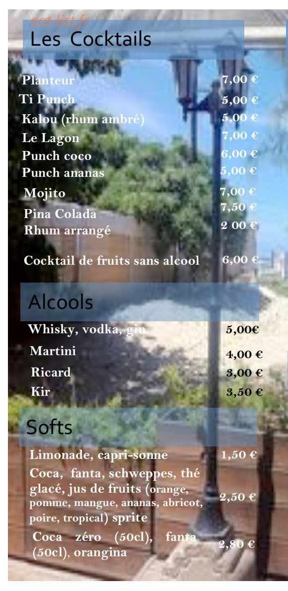 Blue Lagon — carte page 5