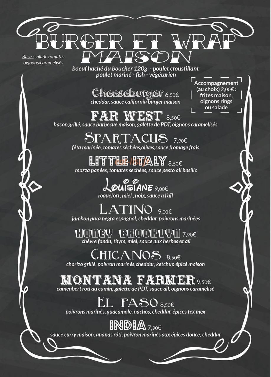 Cantina America — carte page 2