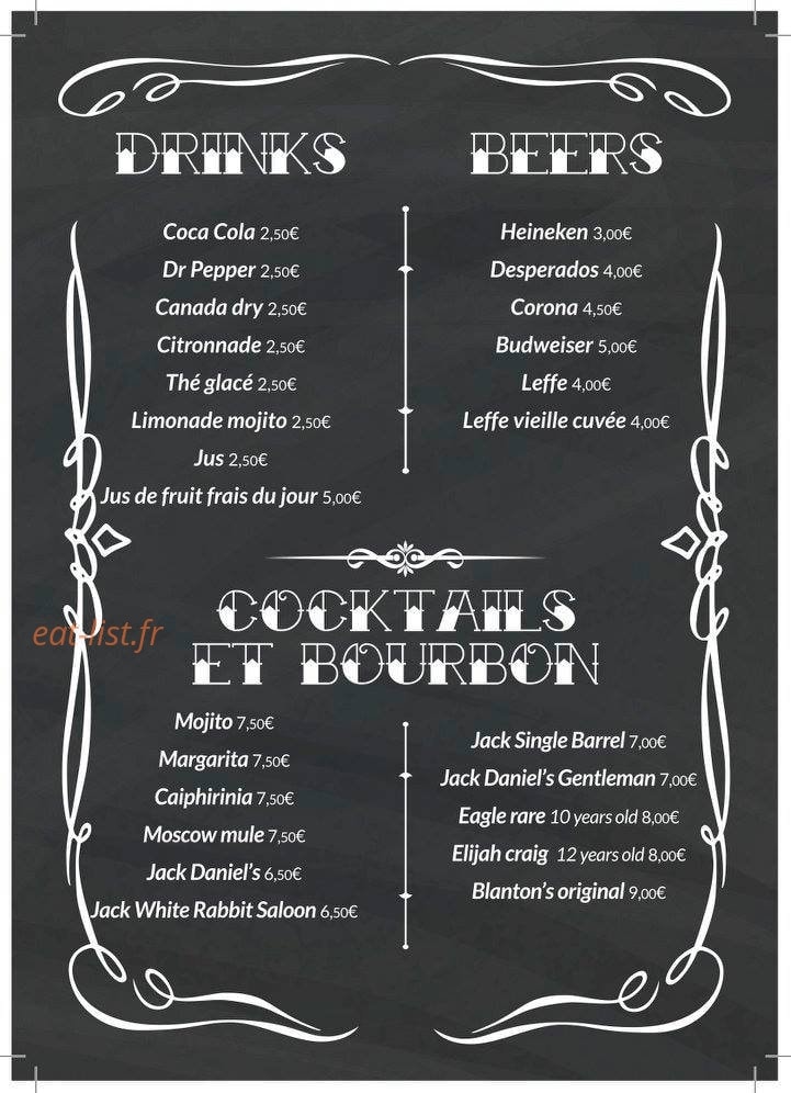 Cantina America — carte page 4