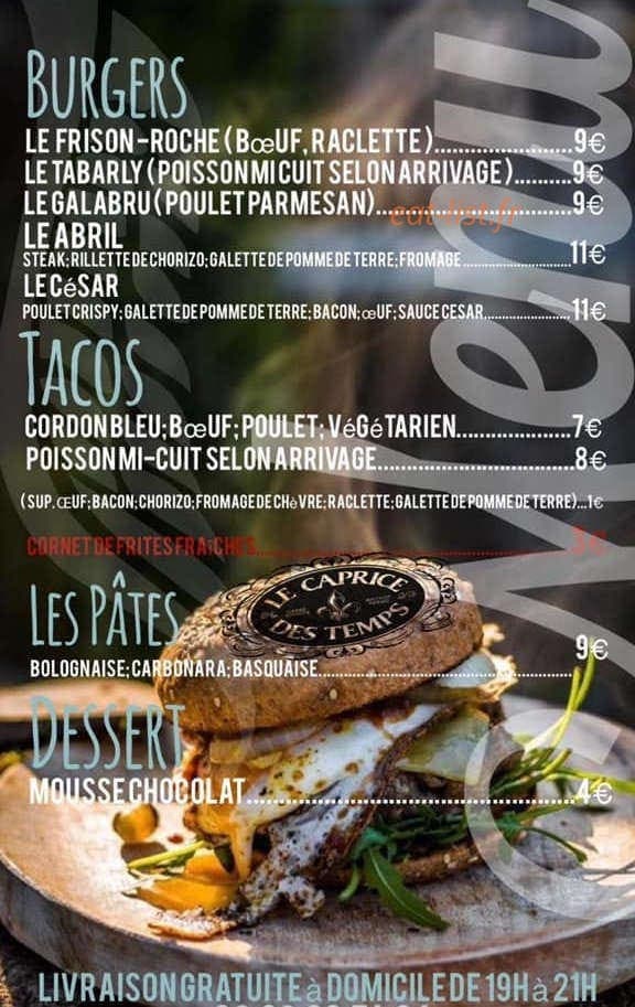 Caprice des temps — carte page 1