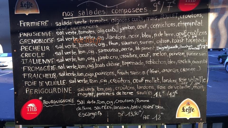 Iguane café — carte page 4